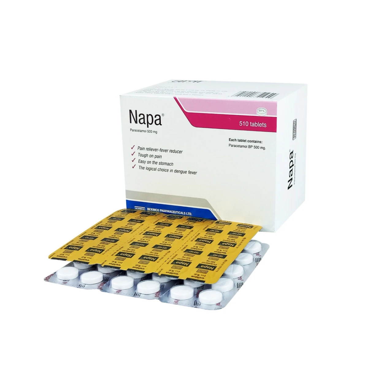 Napa 500mg Tablet 1 Strip